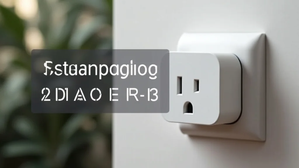 This image shows a smart plug easily plugged into a wall outlet, part of a home simple setup guide.